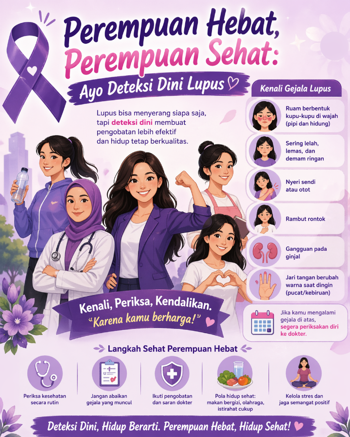 Perempuan Hebat, Perempuan Sehat: Kenali “Penyakit Seribu Wajah” atau Lupus