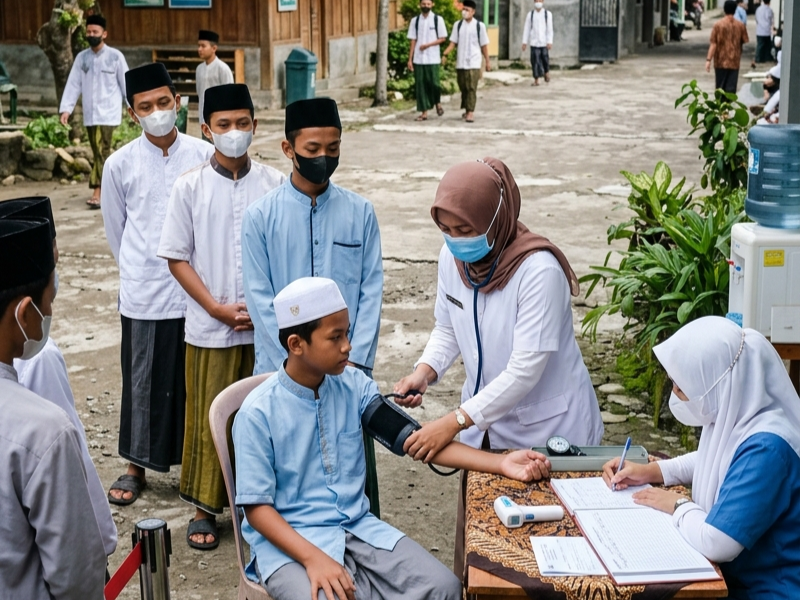 Wujudkan Pesantren Mandiri: Sinergi Dinkes P2KB Lumajang dalam Optimalisasi Layanan Poskestren