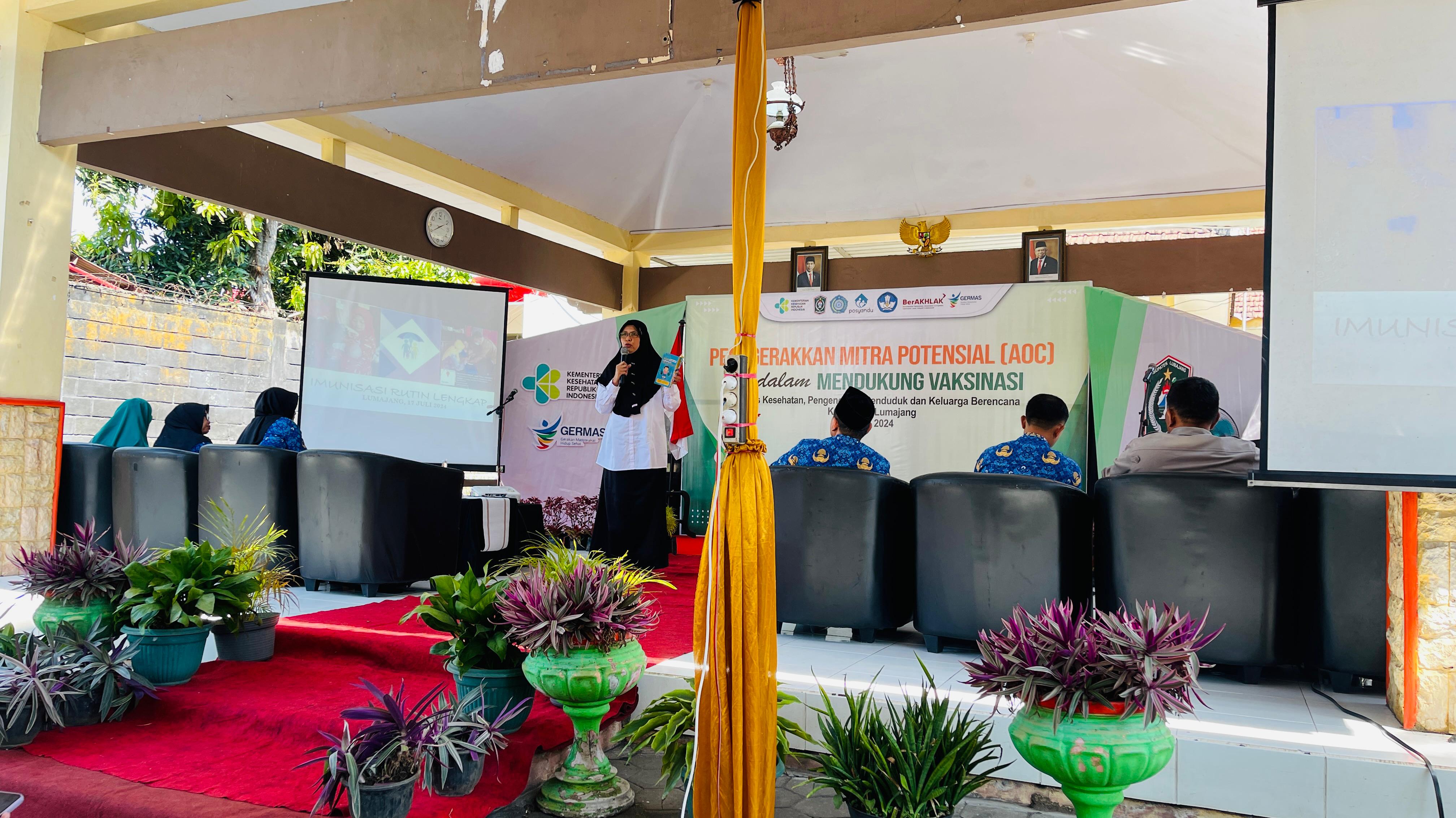 Dinkes P2KB Lumajang Menggelar Pertemuan Pergerakan Mitra Potensial (AOC) dalam Mendukung Vaksinasi