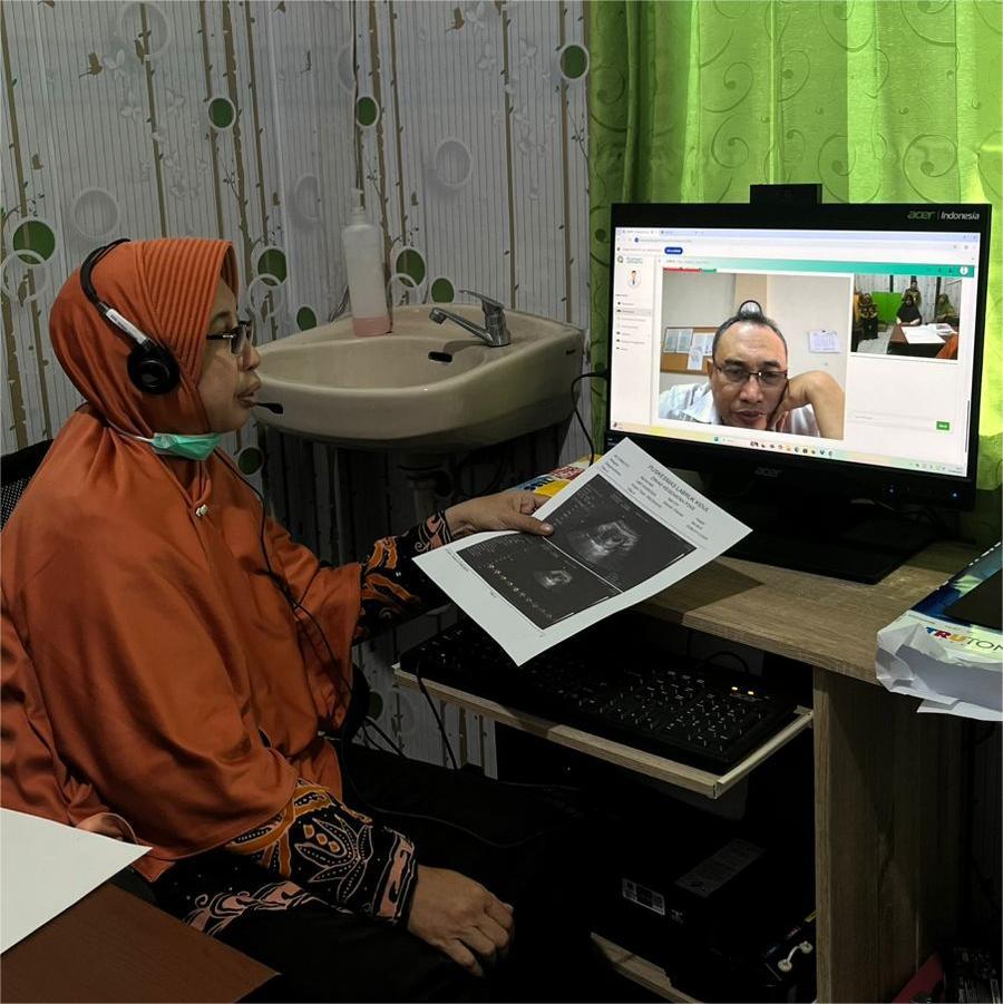 Telemedicine USG Ibu Hamil: Kolaborasi Puskesmas Labruk Kidul dan RSUD dr. Haryoto