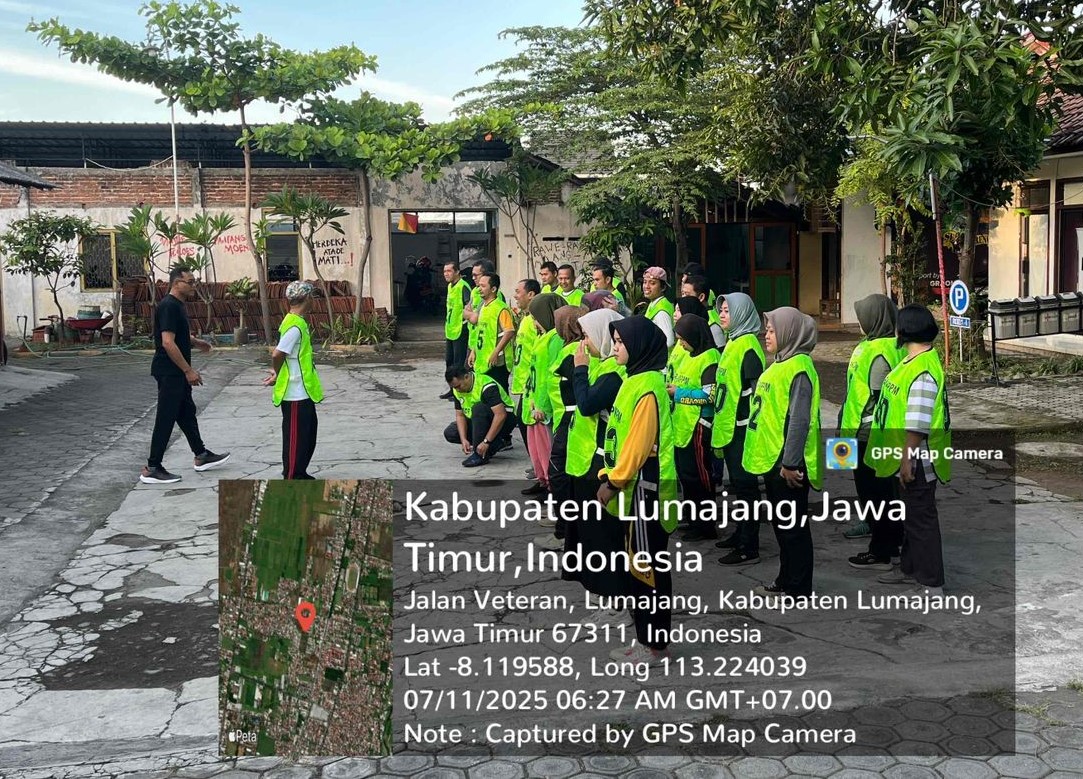 Aksi Tim BKOR dalam Skrining Kebugaran Pegawai DISNAKER Lumajang